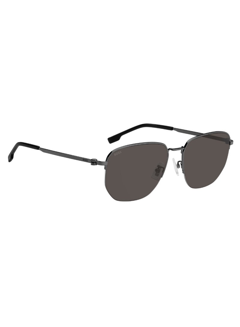 BOSS Men's UV Protection Sunglasses Boss 1538/F/Sk Grey 47.8 - Lens Size: 57 Mm - Image 2