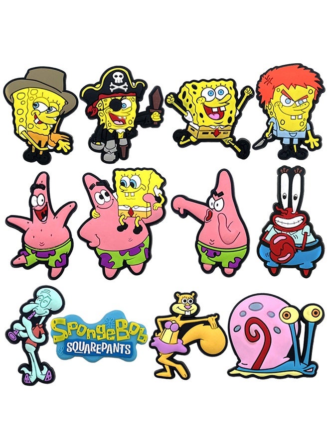 12PCS Crocs Shoe Decoration Charms,  Series Charms Shoes Charm for Crocs Hole Hole Shoe, for Kids Boys Girls Men Women Party Supplies - Image 2