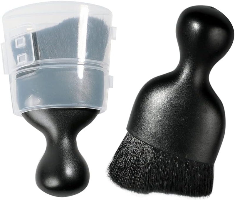 AOCISKA Car Interior Detailing Brush,Soft Bristle Cleaning Brush Car Detailing Brush Dusting Brush,Car Interior Cleaning Tool,Auto Detail Brush Car Dash Duster Brush (Black with Cap) - Image 1