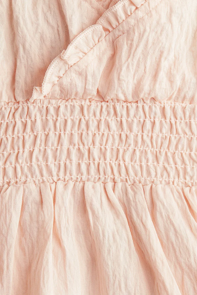 H&M Smocked frill-trimmed dress