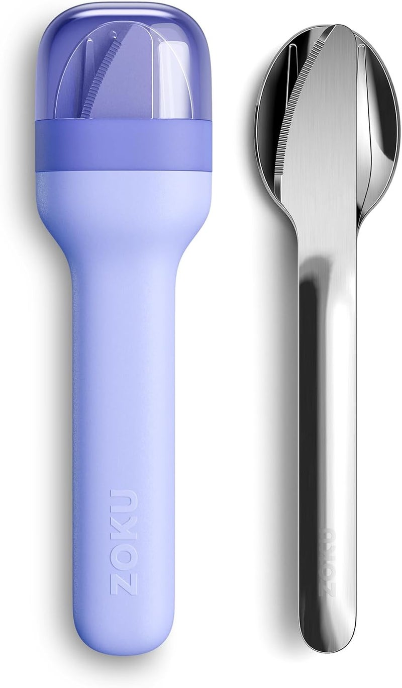 Zoku Pocket Reusable Utensil Set, Blue - Image 1