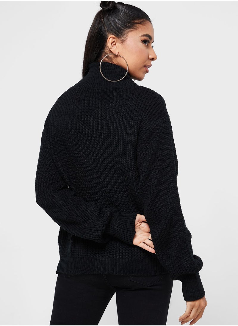 Ginger - Zip Front Cardigan - Image 1