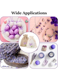 erorex 12 Pcs Lavender Sachet Empty Bags Exquisite Jute Drawstring Pouches For Herbs Spices Jewelry Wedding Party Favor Eco Friendly Cotton Linen Lavender Bags For Closets Home Fragrance And Gifts  - Image 4
