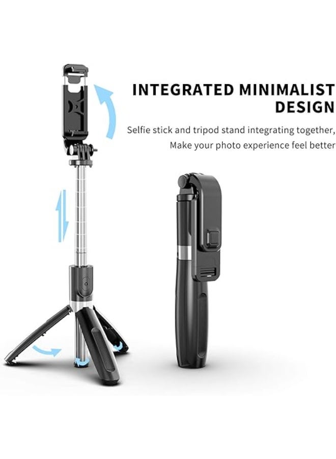 2-in-1 Selfie Stick & Mini Tripod – Lightweight and Durable with Detachable Wireless Remote – Ideal for Travel and Daily Use - Image 3