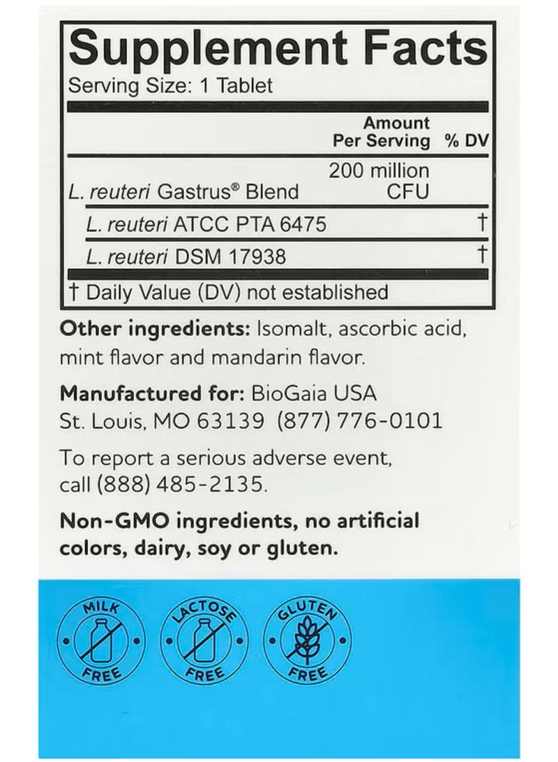 بيوجايا‏, Gastrus من أجل صحة الأمعاء المثلى، الماندرين، 30 قرصًا - Image 3