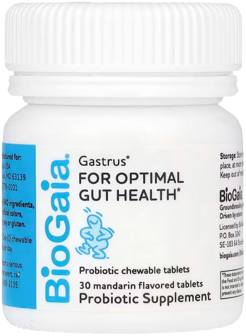بيوجايا‏, Gastrus من أجل صحة الأمعاء المثلى، الماندرين، 30 قرصًا - Image 1