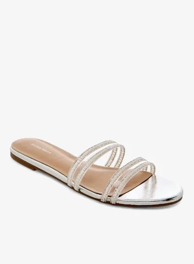 فلورا بيلا من شو إكسبرس صنادل نسائية مزينة سهلة الارتداء