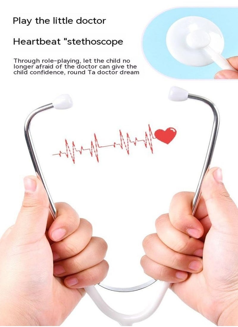 JAKTK Doctor Kit for Kids with Stethoscope Pretend Play Medical Toys Set Kids Doctor Playset Dentist Kit Simulation House Toys  - Image 5