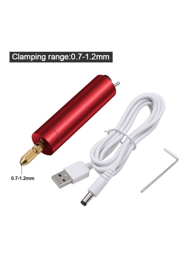 NIBEMINENT USB Rechargeable Mini Electric Engraving Pen Red  - Image 2