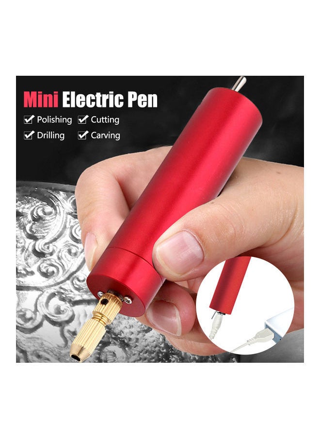 NIBEMINENT USB Rechargeable Mini Electric Engraving Pen Red  - Image 4