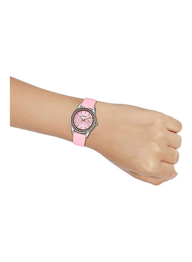 كاسيو Women Leather Analog Buckle Wrist Watch LTP-1358L-4A2VDF - Image 2