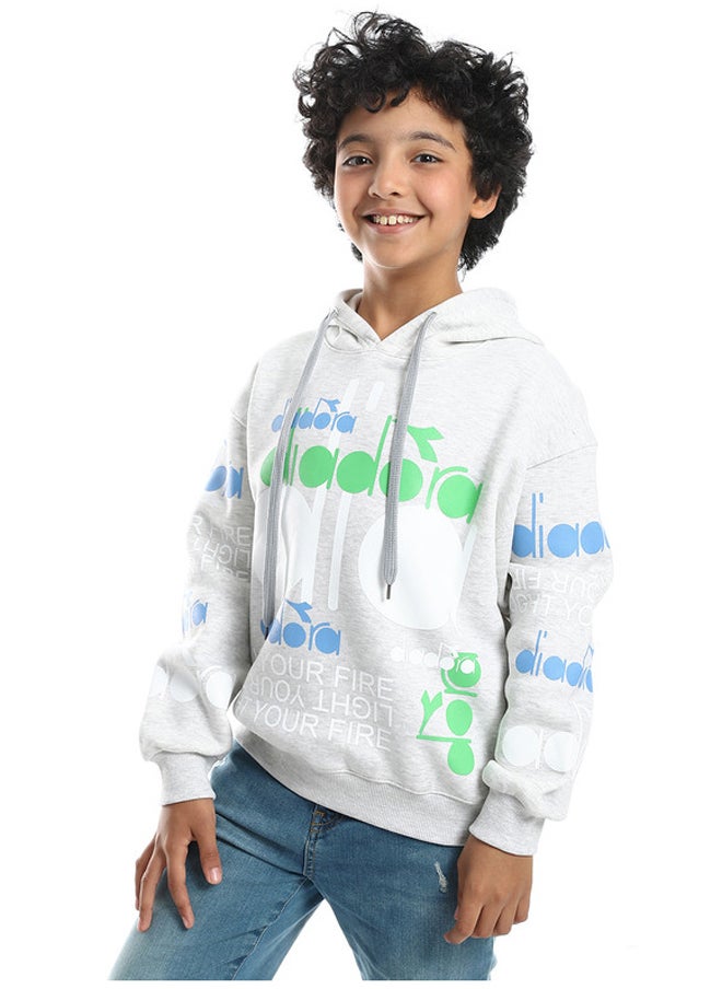 DIADORA - Hoodie Printed Boys Sweatshirt - Image 1