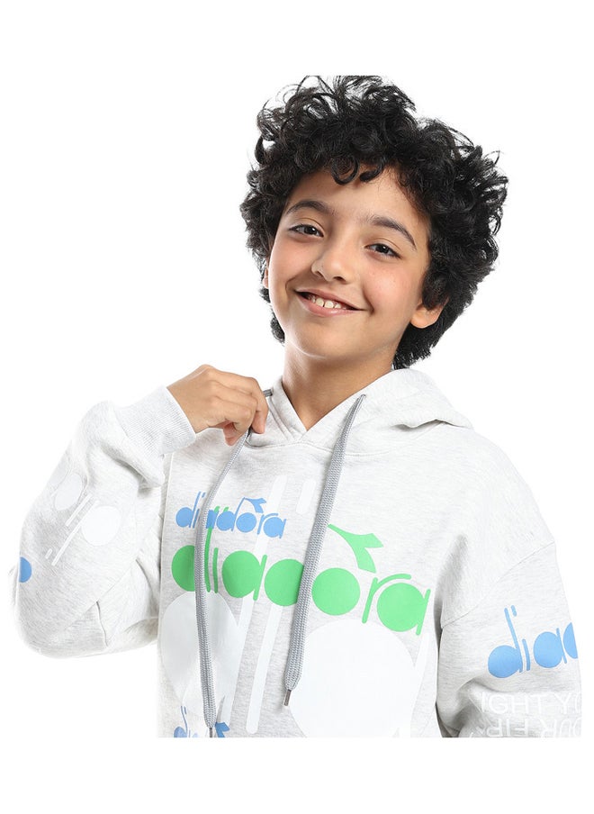 DIADORA - Hoodie Printed Boys Sweatshirt - Image 1