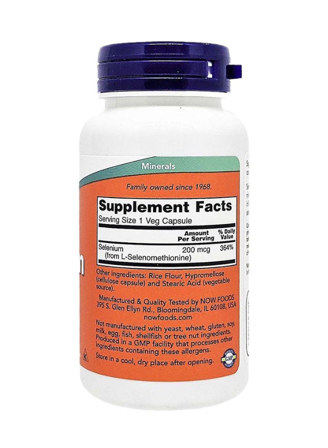 now Selenium 200 mcg Capsules 90's - Image 3