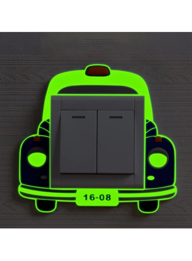 Captaintech Light Switch Stickers Car in the Dark Decals Decorative Art Murals for Bedroom Office Home Decoration - Image 4