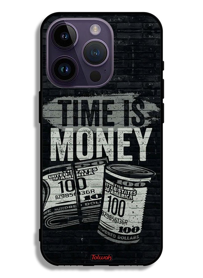 Tolwak Apple iPhone 14 Pro Protective Case Time Is Money - Image 2