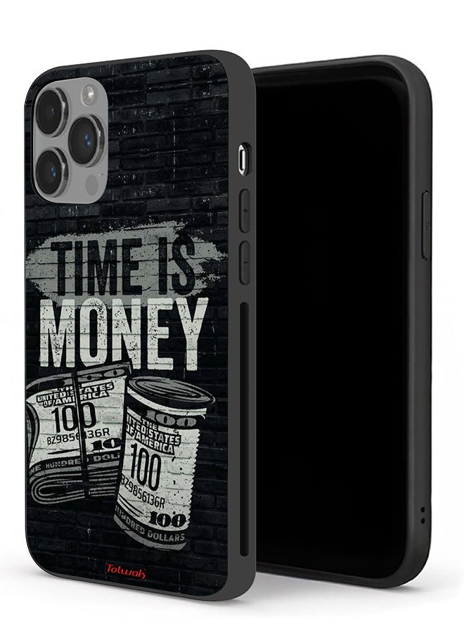 Tolwak Apple iPhone 14 Pro Protective Case Time Is Money - Image 1