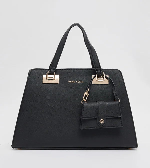 آن كلاين Anne Klein Sandy Textured Satchel Bag With Coin Pouch