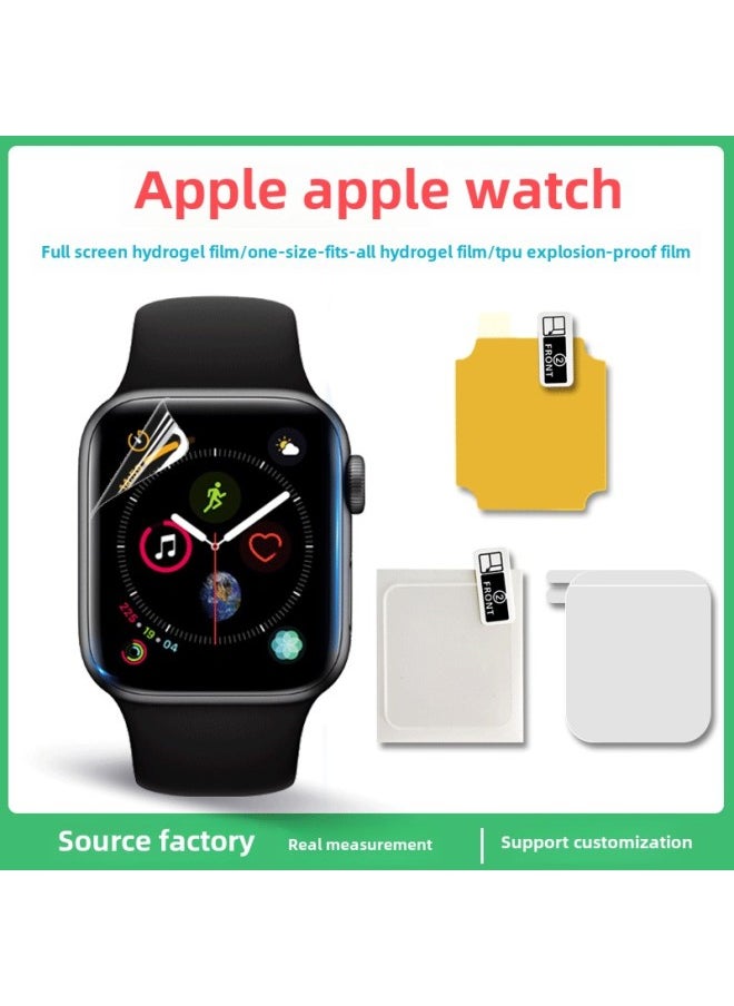 Generic - For Apple Iwatch Watch Film 38/42/40/44/46mm Hydraulic Film Apple Watch Explosion-proof Film-Color:Yellow Paper Card Packaging Another Shot-Dimensions:More Than 10 Tablets - Image 1