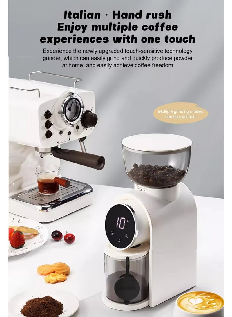 ET-LIFE 12-Cups Electric Coffee Grinder with 25 Gears Precise Settin, Stainless Steel Coffee Grinder, LCD Screen and Large Capacity for Turkish/Espresso/Mocha/Drip/Pour Over/French Press - Image 3