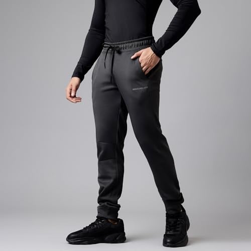 MuscleBlaze Squat-Proof Mid Rise Joggers for Men, Lower for Gym & Sports (Anthracite Grey), Medium - Image 2