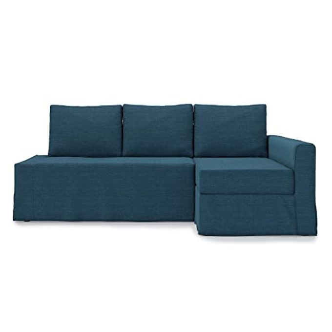 TLYESD Easy Fit Friheten Couch Cover Replacement For Ikea Friheten Cover,Friheten Sleeper Sofa Cover,Friheten Sofa Cover Only!(Navy Blue, Right Chaise) - Image 1