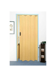 KNP Folding Sliding Doors Made in Taiwan (CREAM) 210 x 100 cm designed for efficient space-saving and modern aesthetics.