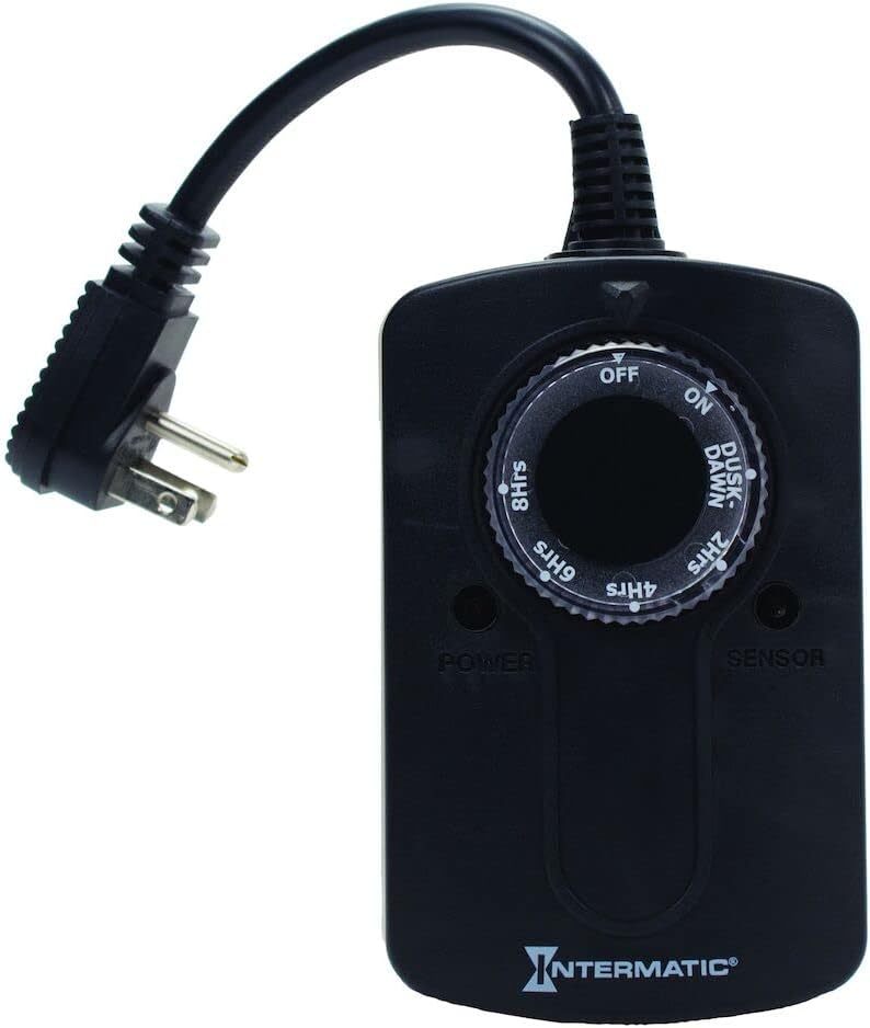 Intermatic HB51K 24 Hour Outdoor Timer with Photocell Light Sensor, Weatherproof - Image 1