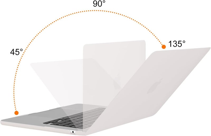 موسيسو حافظة MOSISO مقاومة للخدوش متوافقة مع ماك بوك إير 15 بوصة M5 2026 M4 2025 M3 M2 2024 2023 A3448 A3241 A3114 A2941، غلاف واقي وغطاء لوحة المفاتيح وفيلم الشاشة وحقيبة تخزين، رمادي حجري - Image 3