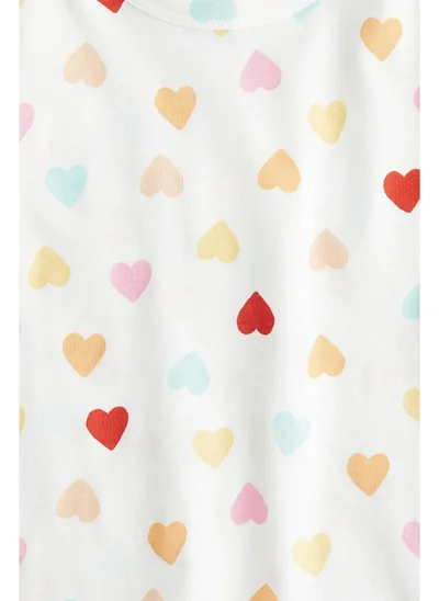 اتش اند ام Printed jersey top