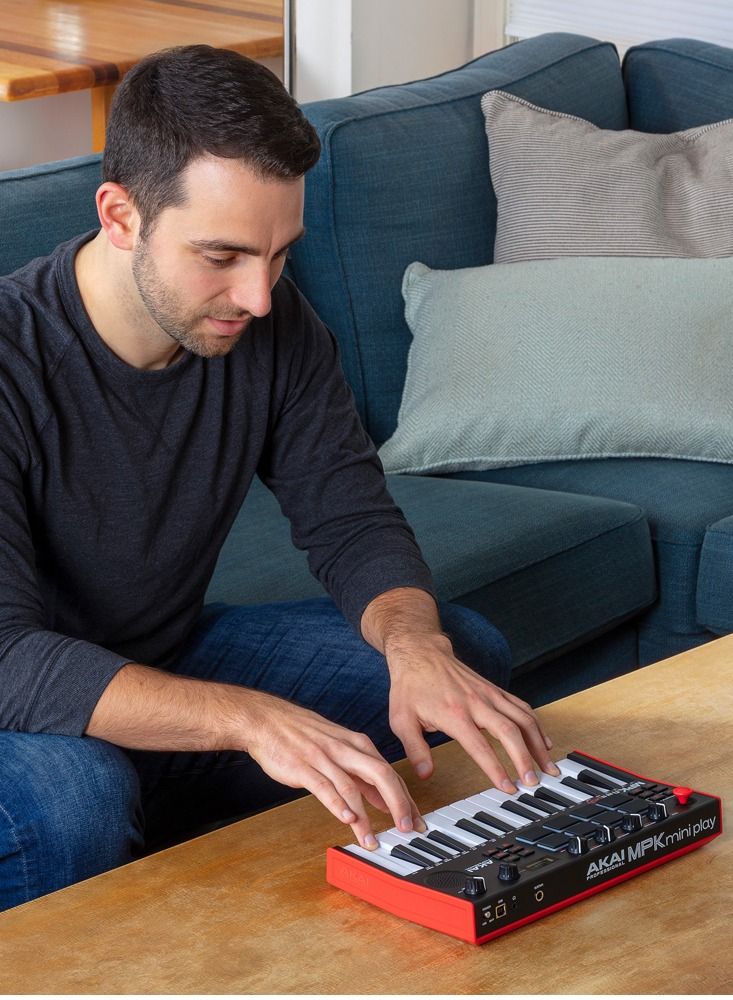 Akai Professional MPK Mini Play mk3 - لوحة مفاتيح وحدة تحكم صغيرة مع مكبر صوت - Image 2