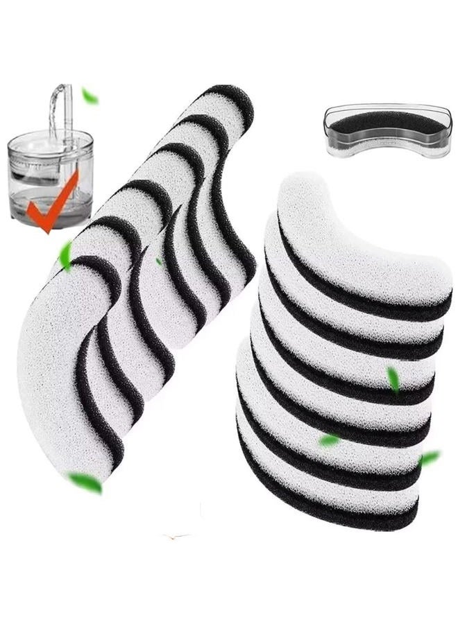 Porens Cat Water Fountain Filters, 12 Pack Pet Fountain Replacement Foam Sponge Pre-Filters Fit for Clear Cat Water Fountain, Dog Water Dispenser - Image 1