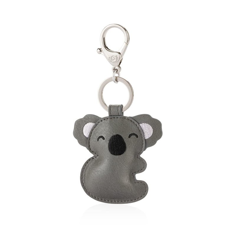 Itzy Ritzy Itzy Ritzy Puffy Diaper Bag Charm Purse Charm and Keychain Vegan Leather Accessory Features A Durable Hinged Clasp and Modern Puffy Design Koala 