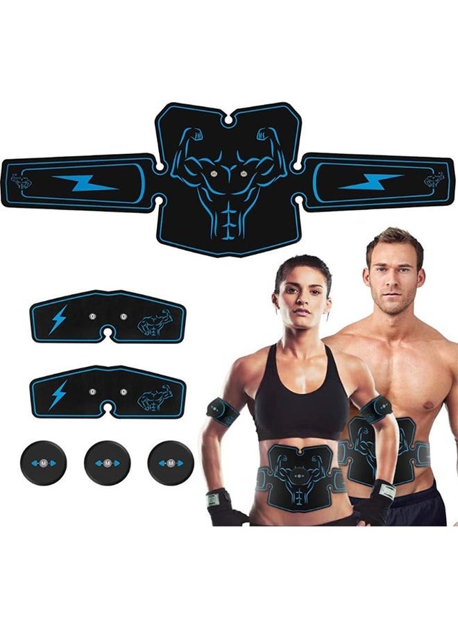 Arabest EMS Pads, Muscle Stimulator Machine ABS Stimulator Trainer, Abdominal Toning Belt Muscle Trainer, Portable Fitness Trainer for Abdomen, Arm and Leg, with 6 Modes 10 Levels - Image 5