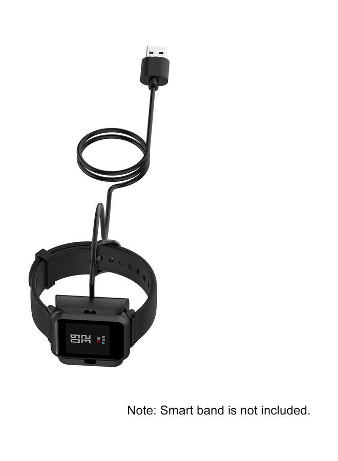 NIBEMINENT Smart Band USB Charging Dock Cable Compatible with Amazfit Black  - Image 3