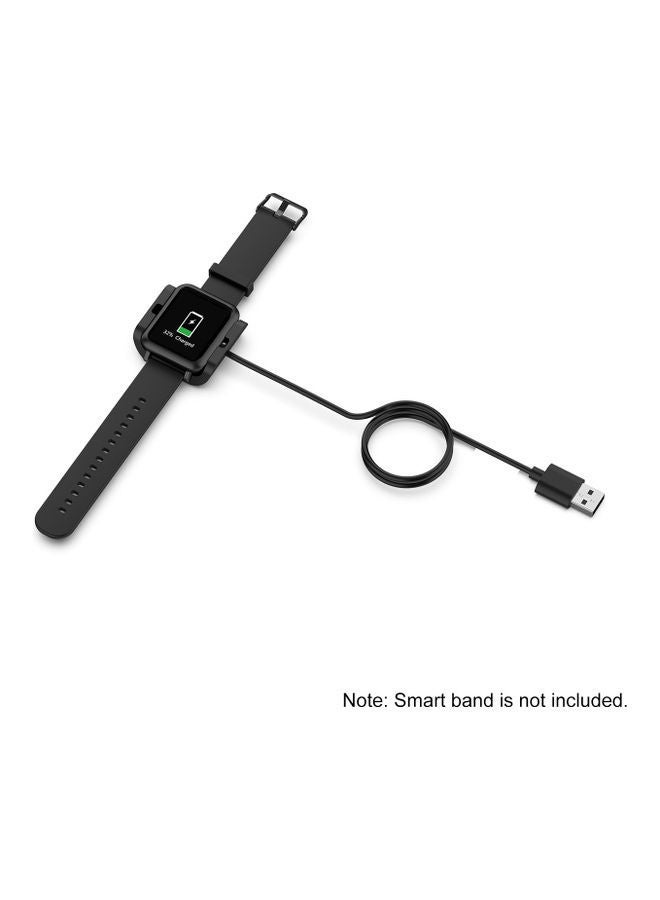 NIBEMINENT Smart Band USB Charging Dock Cable Compatible with Amazfit Black  - Image 2