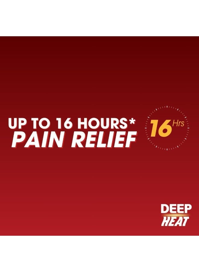 Deep Heat Pain Relief Heat Patch, Muscular Aches, Pains, Joint Stiffness (Pack of 4 Patches) - Image 5
