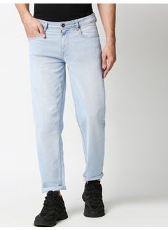 HIGH STAR Men Blue Relaxed Fit Heavy Fade Jeans 