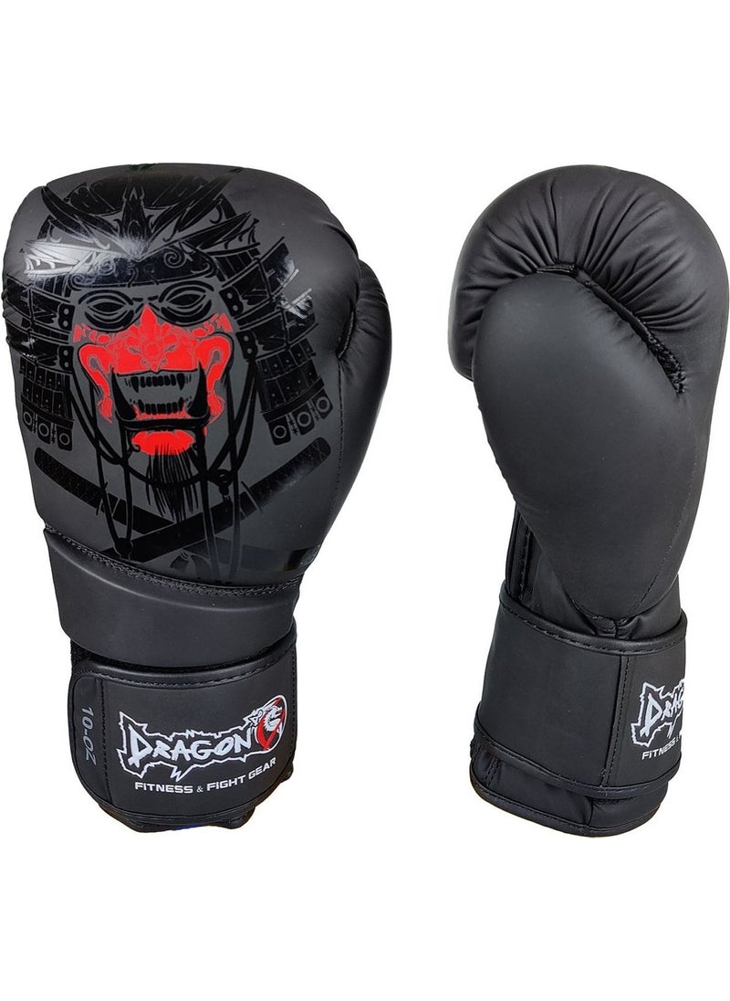 Dragon Yakuza Boxing Gloves Muay Thai Kick Boxing Gloves and Whiteface Boxing Bandage Set of 2  - Image 1