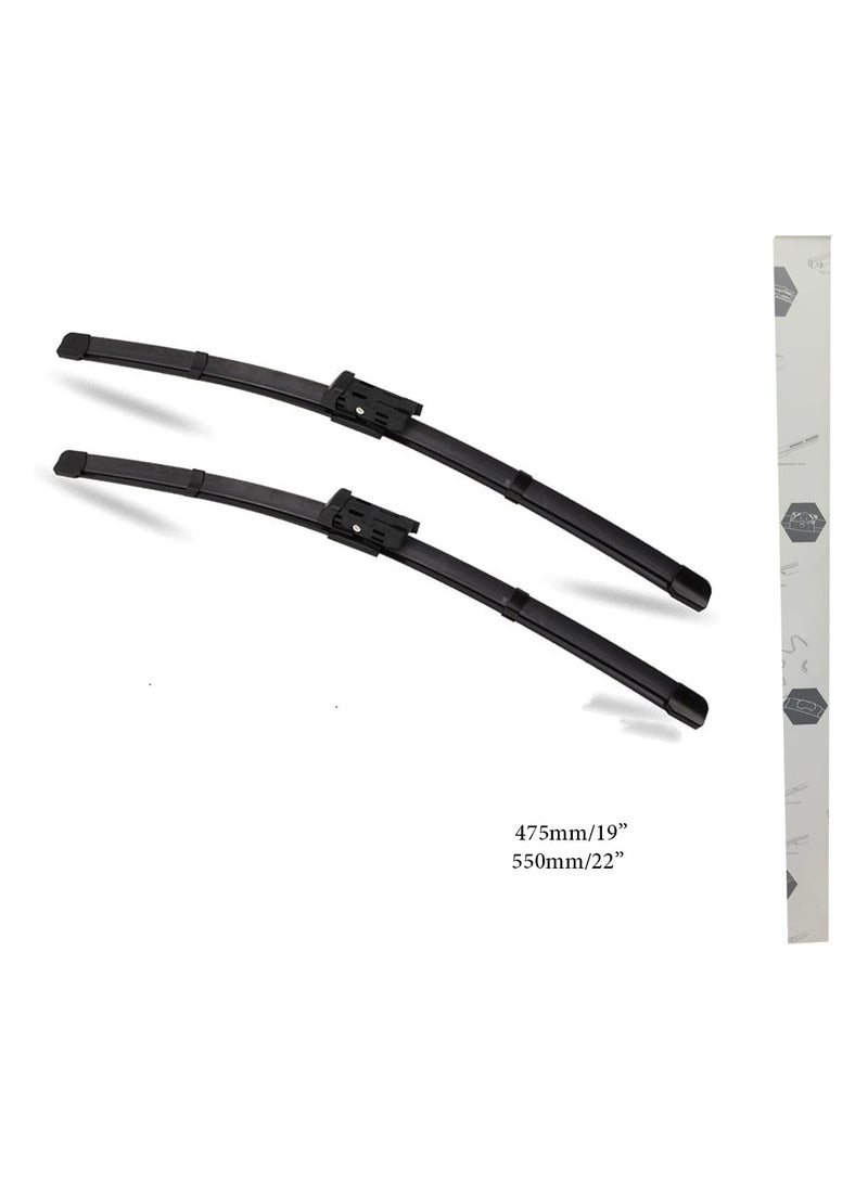 چينيرال براند طقم مساحات زجاج الامامى للسيارة خامة عالية الجودة مقاس   475 ملي  19بوصة   - 550 ملي  22بوصة 2 قطعة New Optra