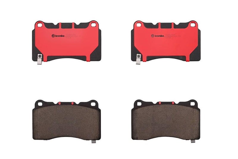 Brembo مجموعة وسادات فرامل قرص السيراميك الممتازة Brembo P09004N أمامية لسيارات كاديلاك/فورد/فورد الولايات المتحدة OE# 105506600B - Image 2