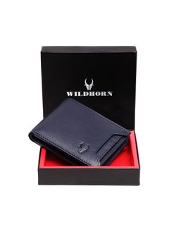 Wild Horn Blue Leather Mens Leather Wallet WH1251