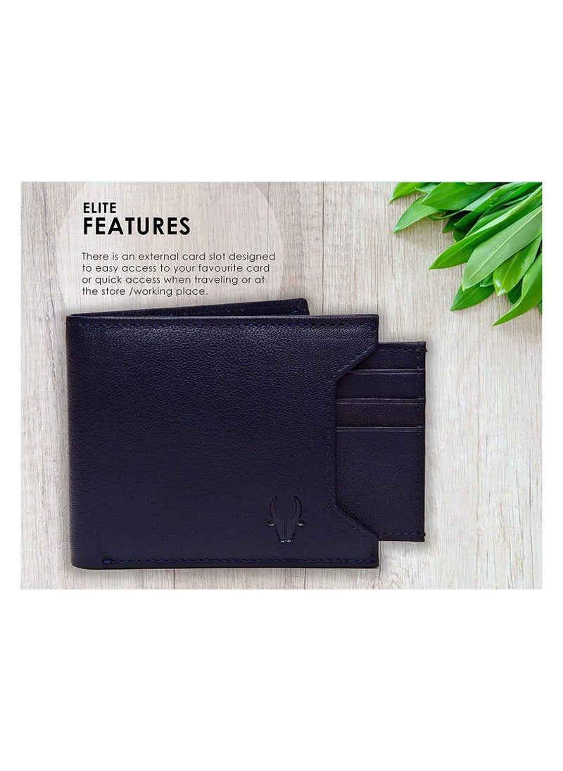 Wildhorn - Wild Horn Blue Leather Mens Leather Wallet WH1251 - Image 1