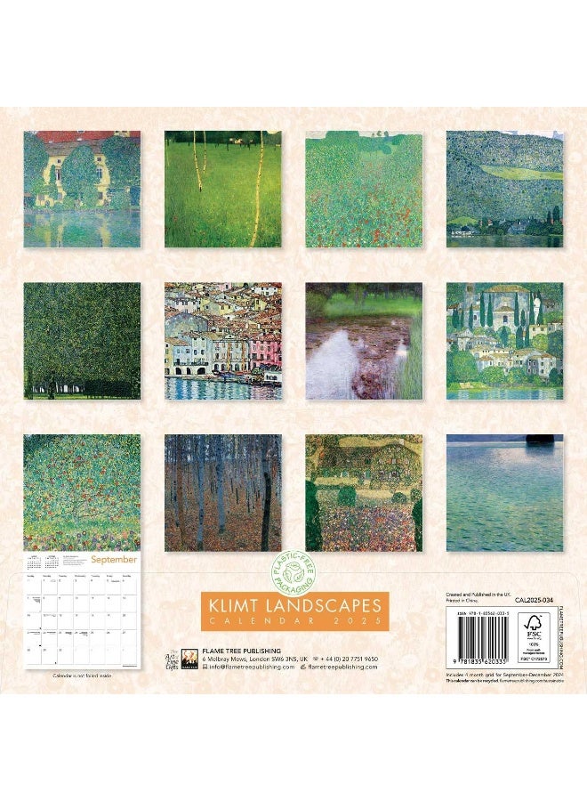 Klimt Landscapes Wall Calendar 2025 (Art Calendar) - Image 2