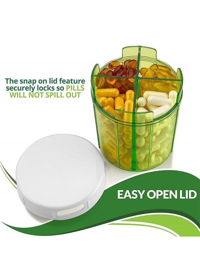YelaJoy Nutraceutical Storage Bottle, Large Capacity, 1-Month Pill Dispenser with Anti-Mixing and Wide Opening Design, Suitable for Storing Fish Oil/Vitamins/Calcium Tablets - Image 2