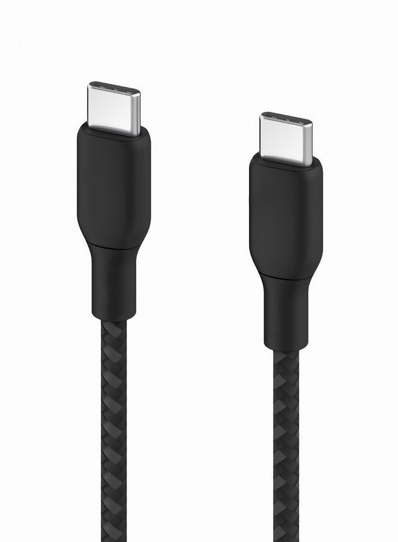 One Max PD Type-C to Type-C charging cable, 60W, supports fast charging, 1 meter long, black - Image 3