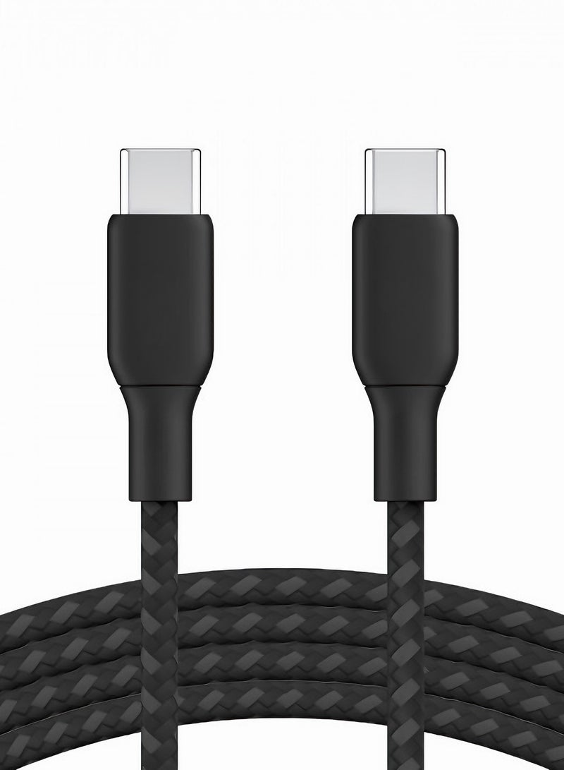 One Max PD Type-C to Type-C charging cable, 60W, supports fast charging, 1 meter long, black - Image 4