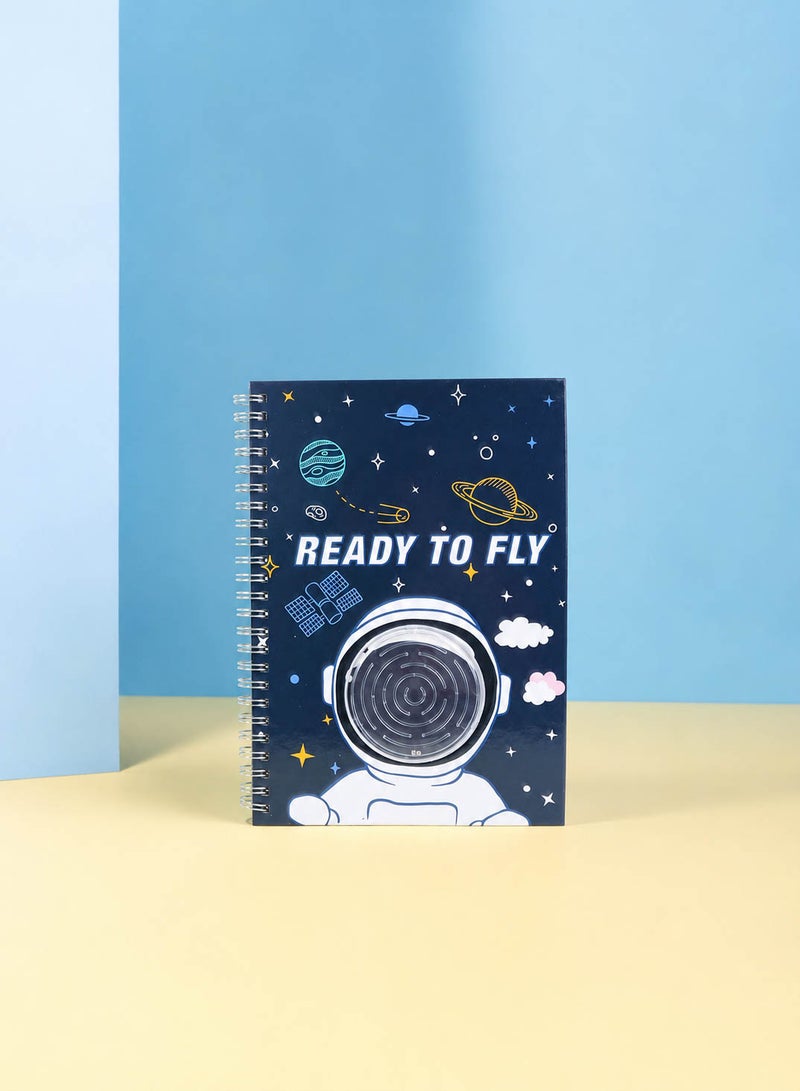 Midi Cosmic Planet A5 Spiral Notebook - Ready to Fly - Image 1
