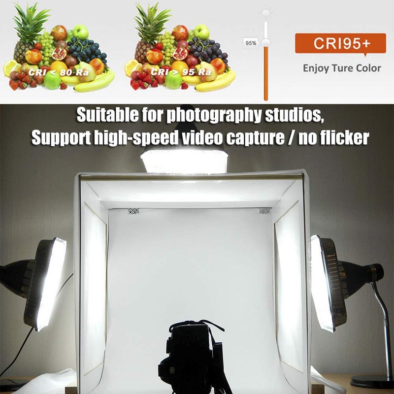 SuperlightingLED Quad Row LED Strip Lights - 24VDC 3528SMD 146LEDs/Ft High CRI 95 - Brightest Flexible LED Tape Lights - 1,170 Lumens/Ft - 2400 LEDs 16.4Ft Per Roll For photographic Lighting(White 6000K) - Image 5