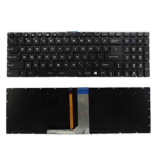 SUNMALL Laptop Replacement Keyboard with Backlight Compatible with MSI GE62 GS60 GS70 GS72 GE72 GT72 MS-1772 MS-16u6 Series Part Number V143422AK1 19000184 US Layout - Image 2
